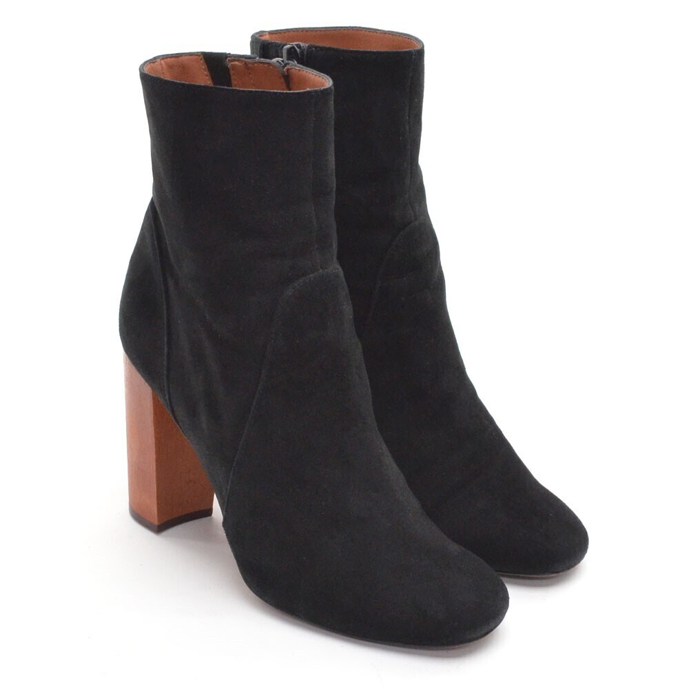 Derek Lam 10 Crosby Alma Black Suede Zip Ankle Boot 7 M